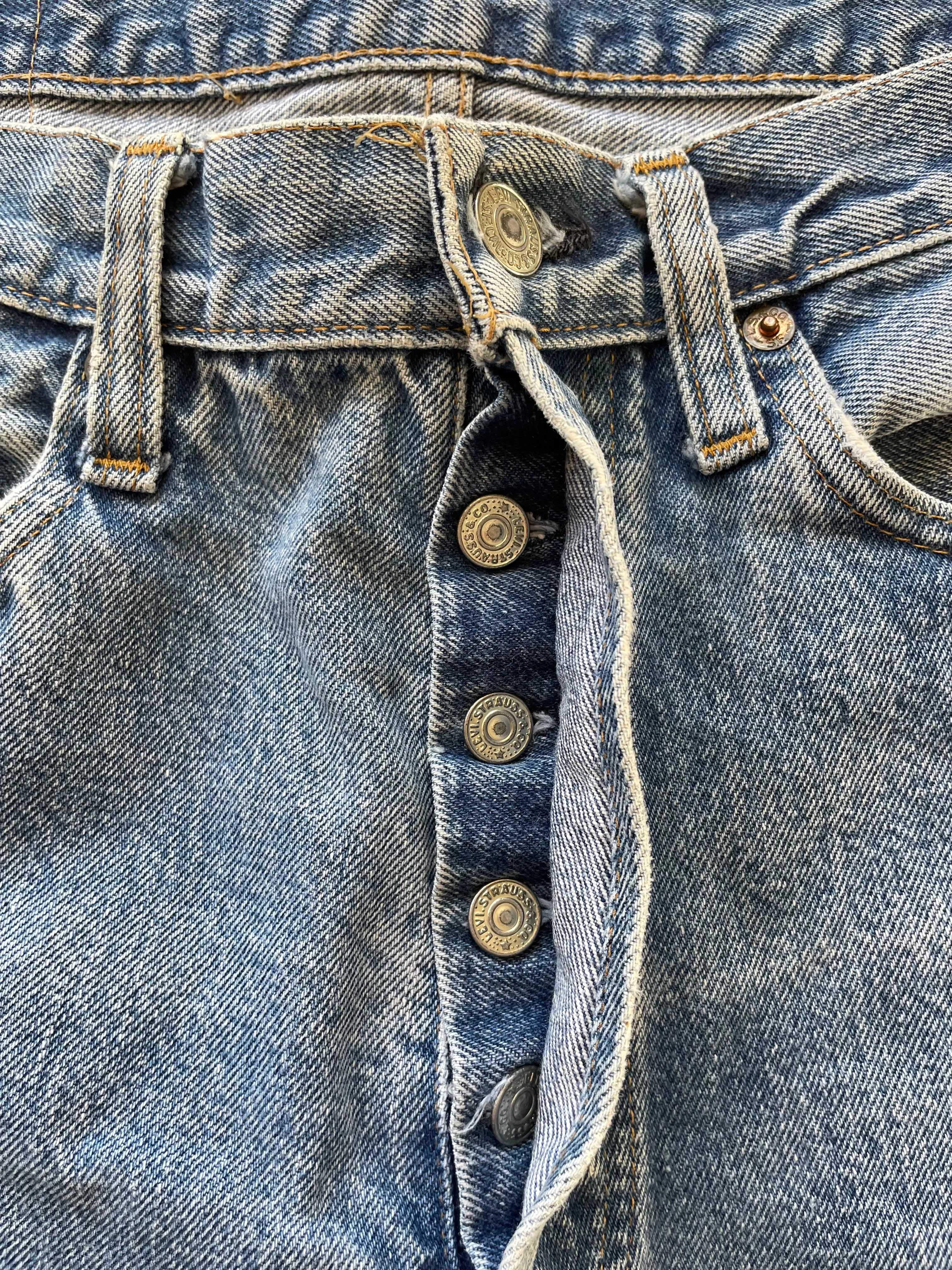 1980s Selvedge 501 Levis Cut Offs