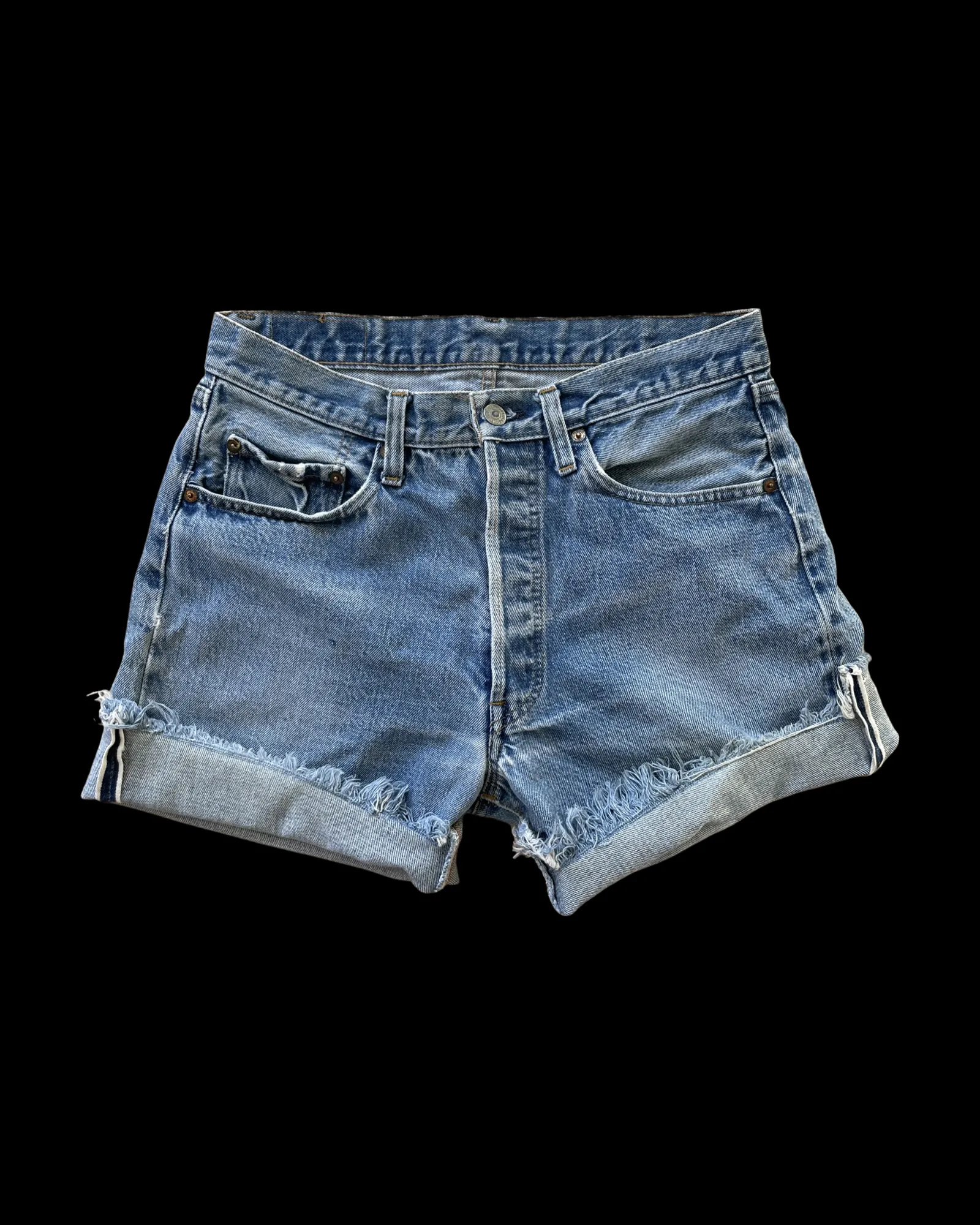 1980s Selvedge 501 Levis Cut Offs