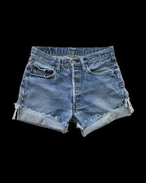 1980s Selvedge 501 Levis Cut Offs