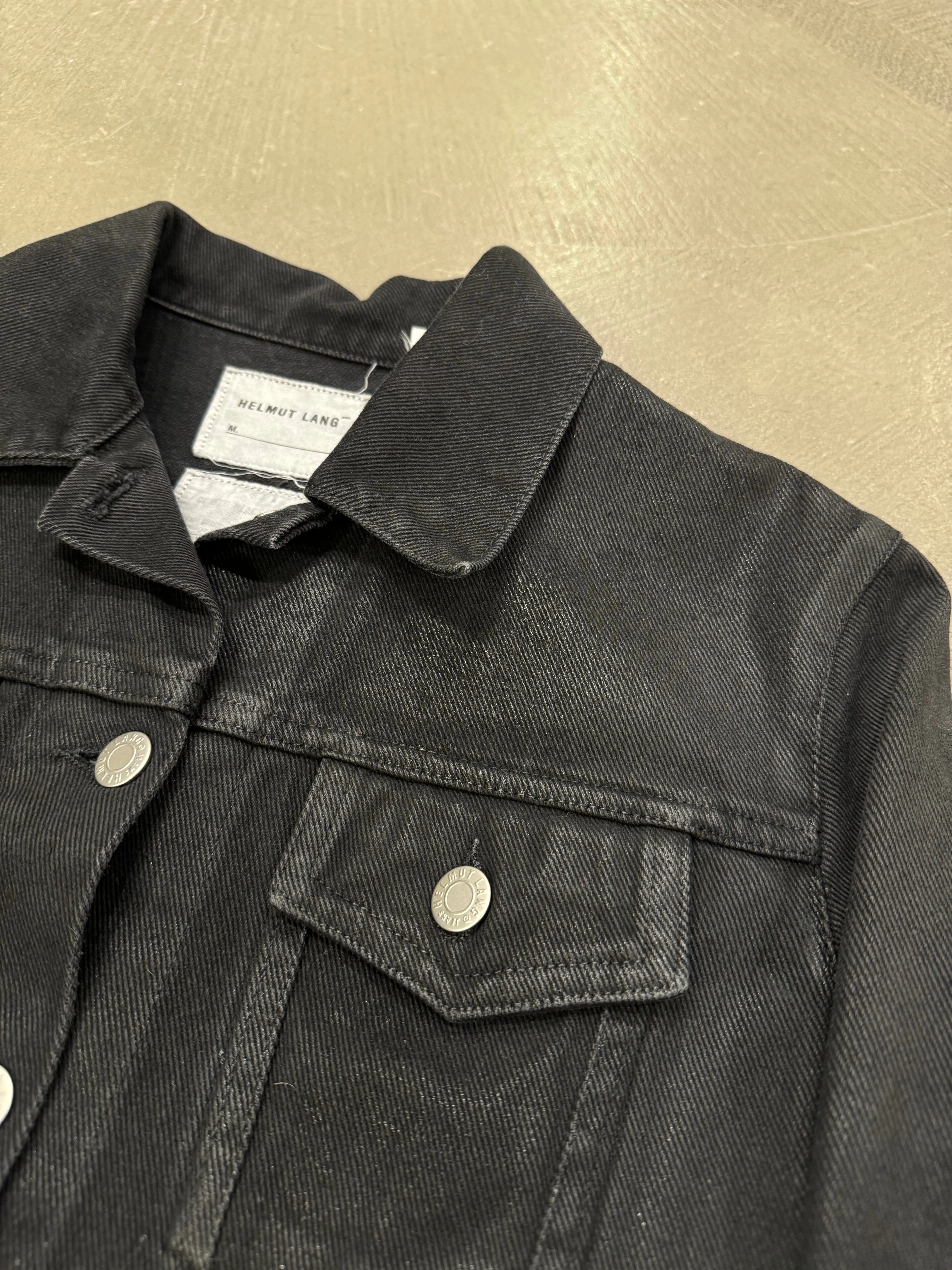 1990s Helmut Lang coated denim jacket