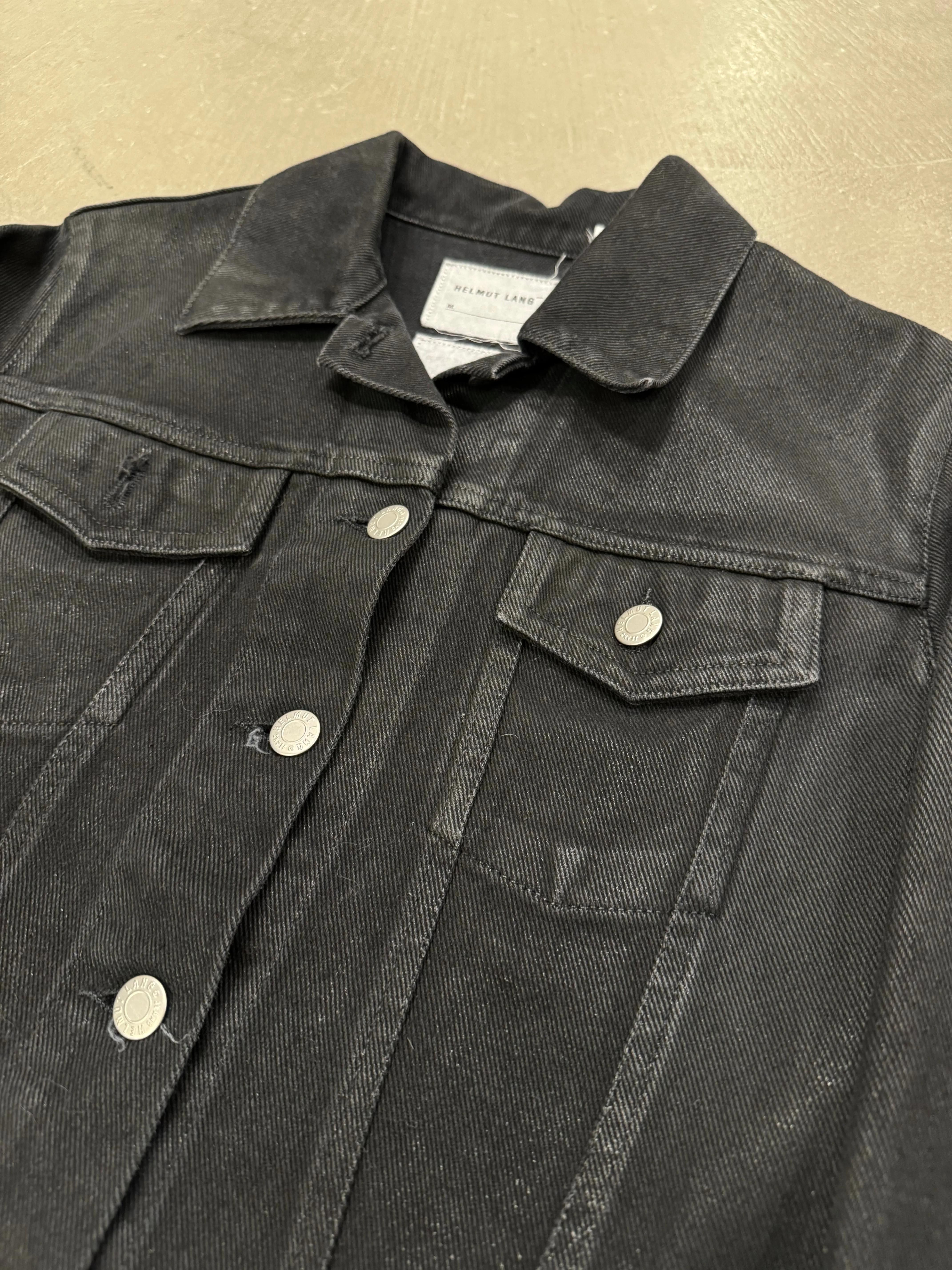 1990s Helmut Lang coated denim jacket