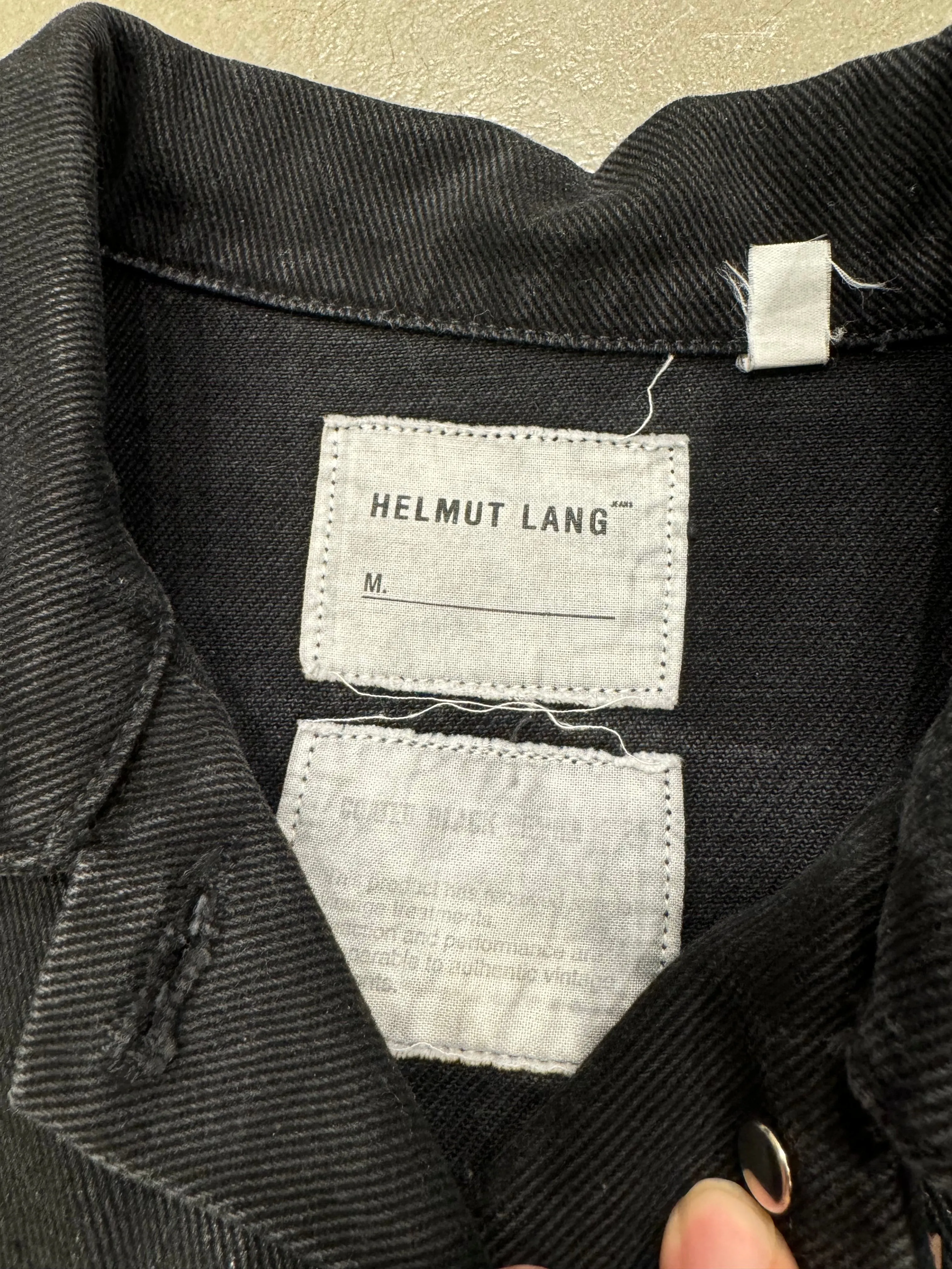 1990s Helmut Lang coated denim jacket