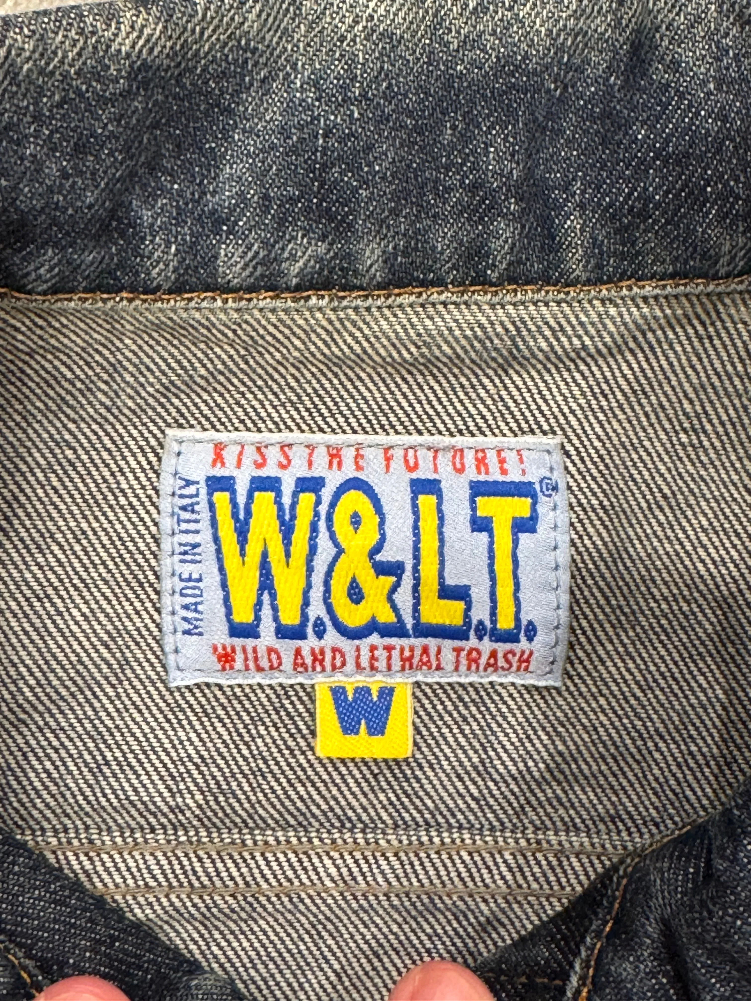 1990s Walter Van Beirendonck paneled denim jacket