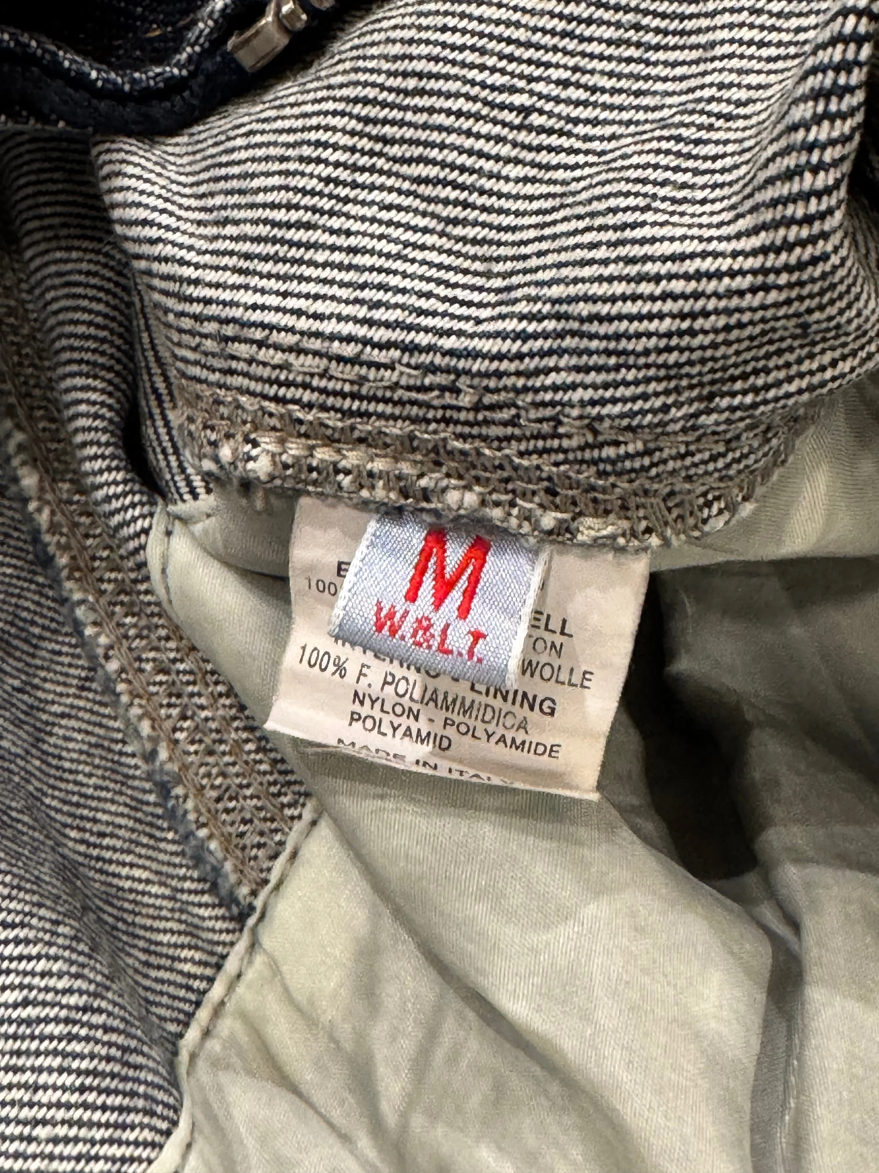 1990s Walter Van Beirendonck paneled denim jacket