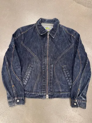 1990s Walter Van Beirendonck paneled denim jacket