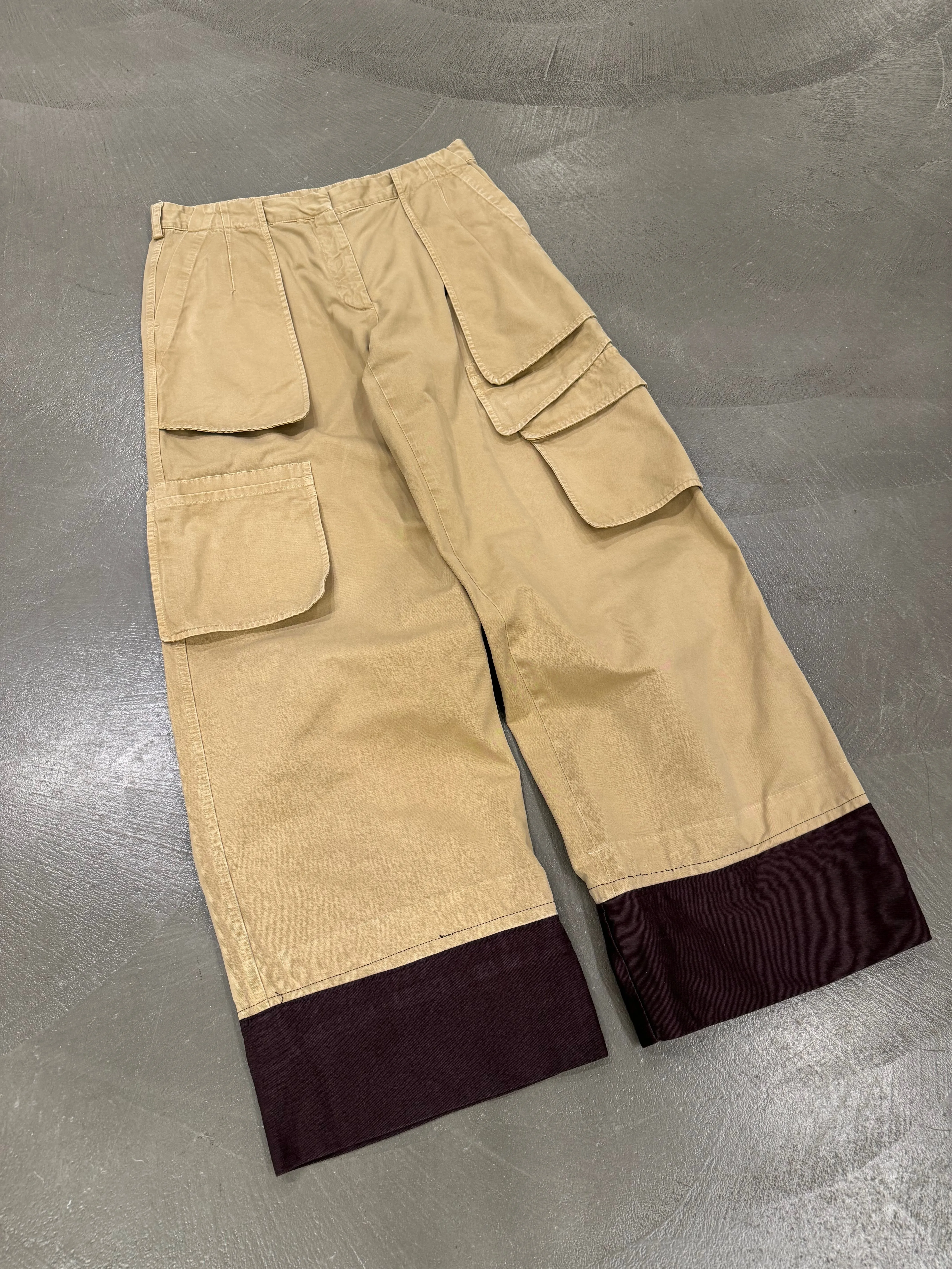 2000s Dries Van Noten wide cargo pants
