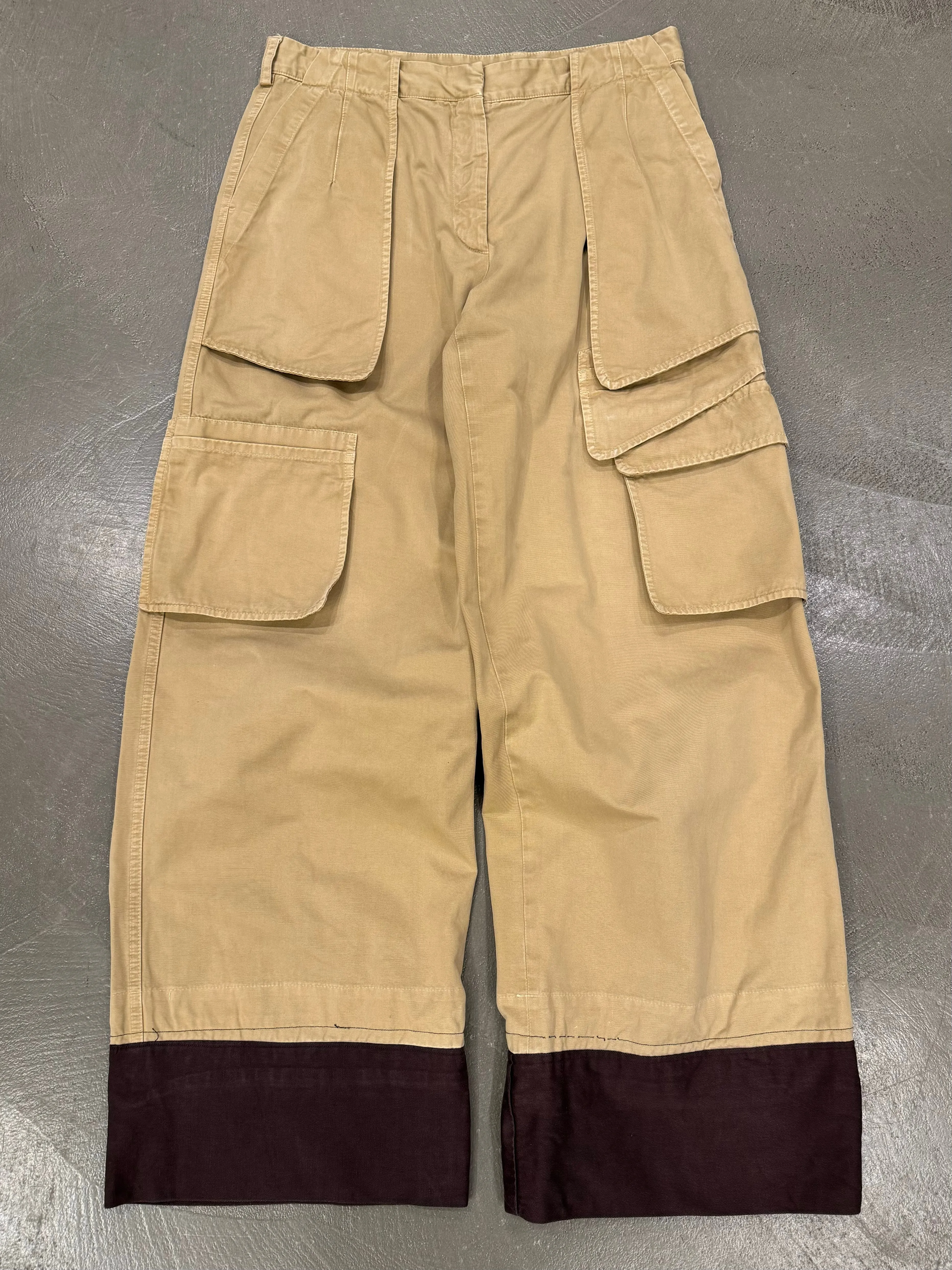 2000s Dries Van Noten wide cargo pants