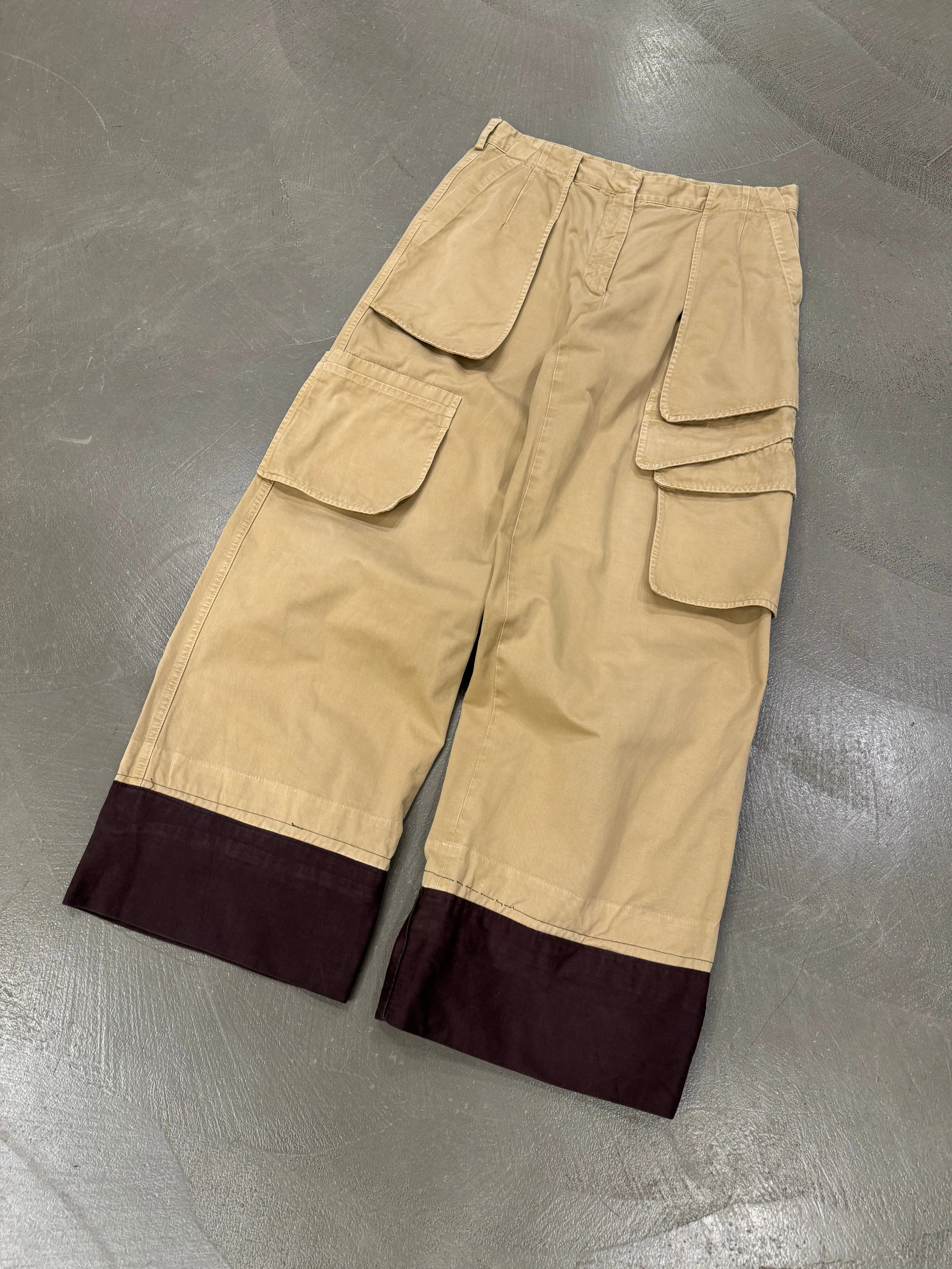 2000s Dries Van Noten wide cargo pants