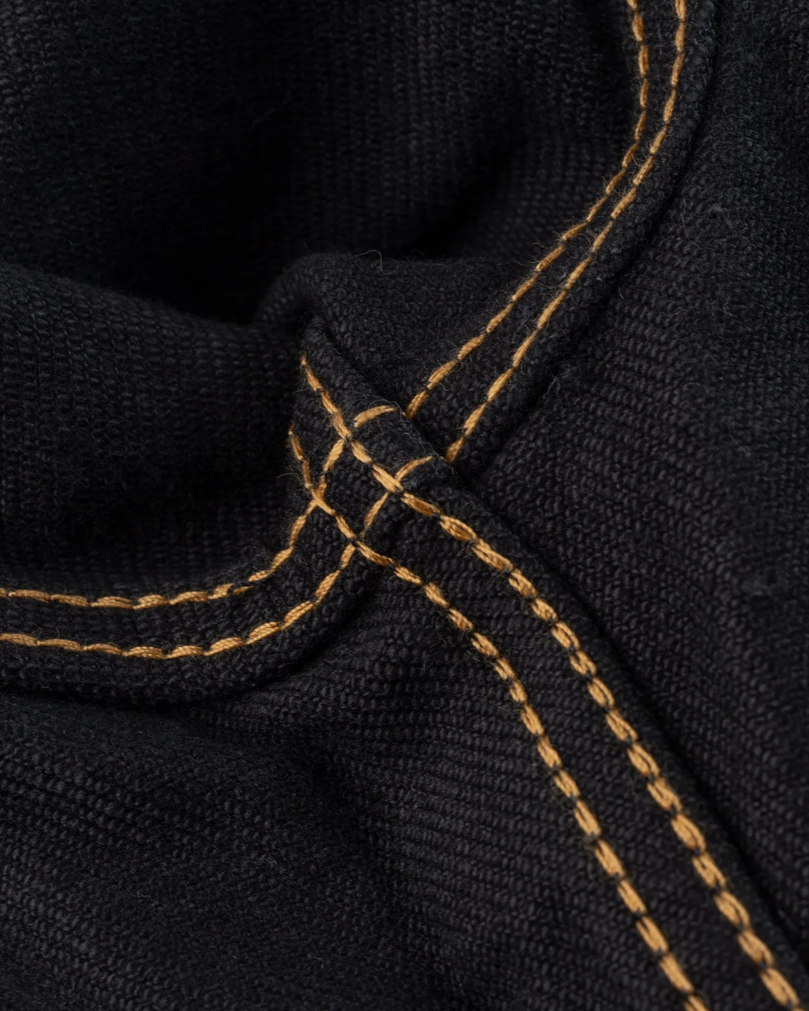 21oz Selvedge Denim Modified Type III Jacket - Superblack (Fades To Grey)