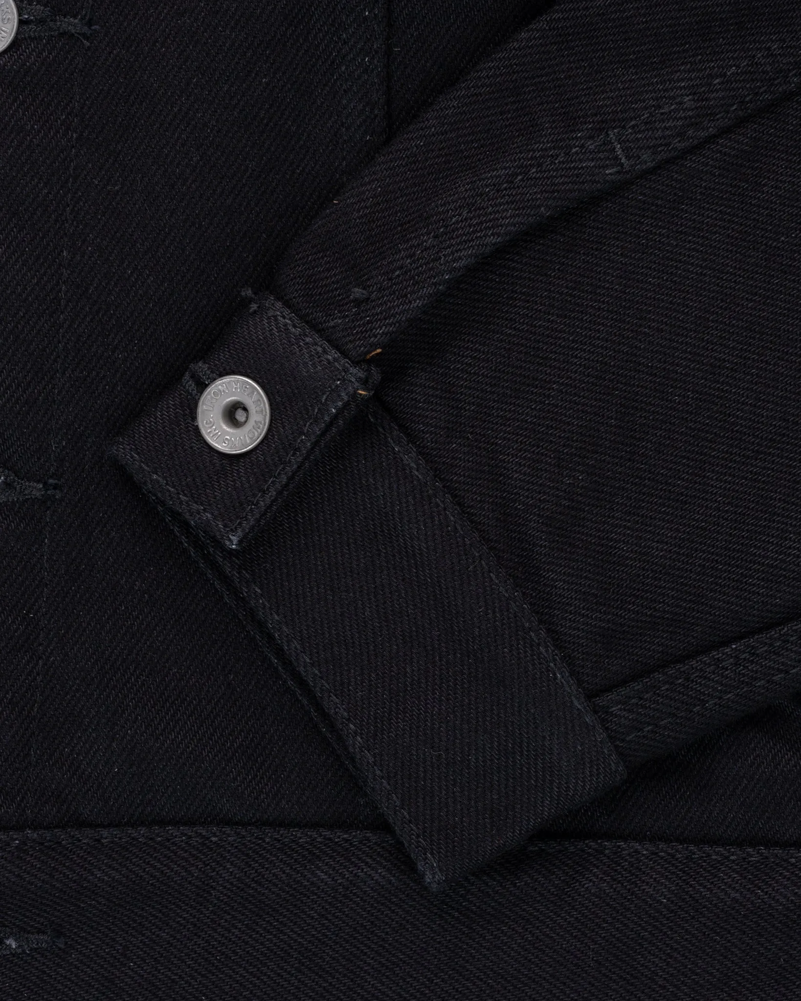 21oz Selvedge Denim Modified Type III Jacket - Superblack (Fades To Grey)