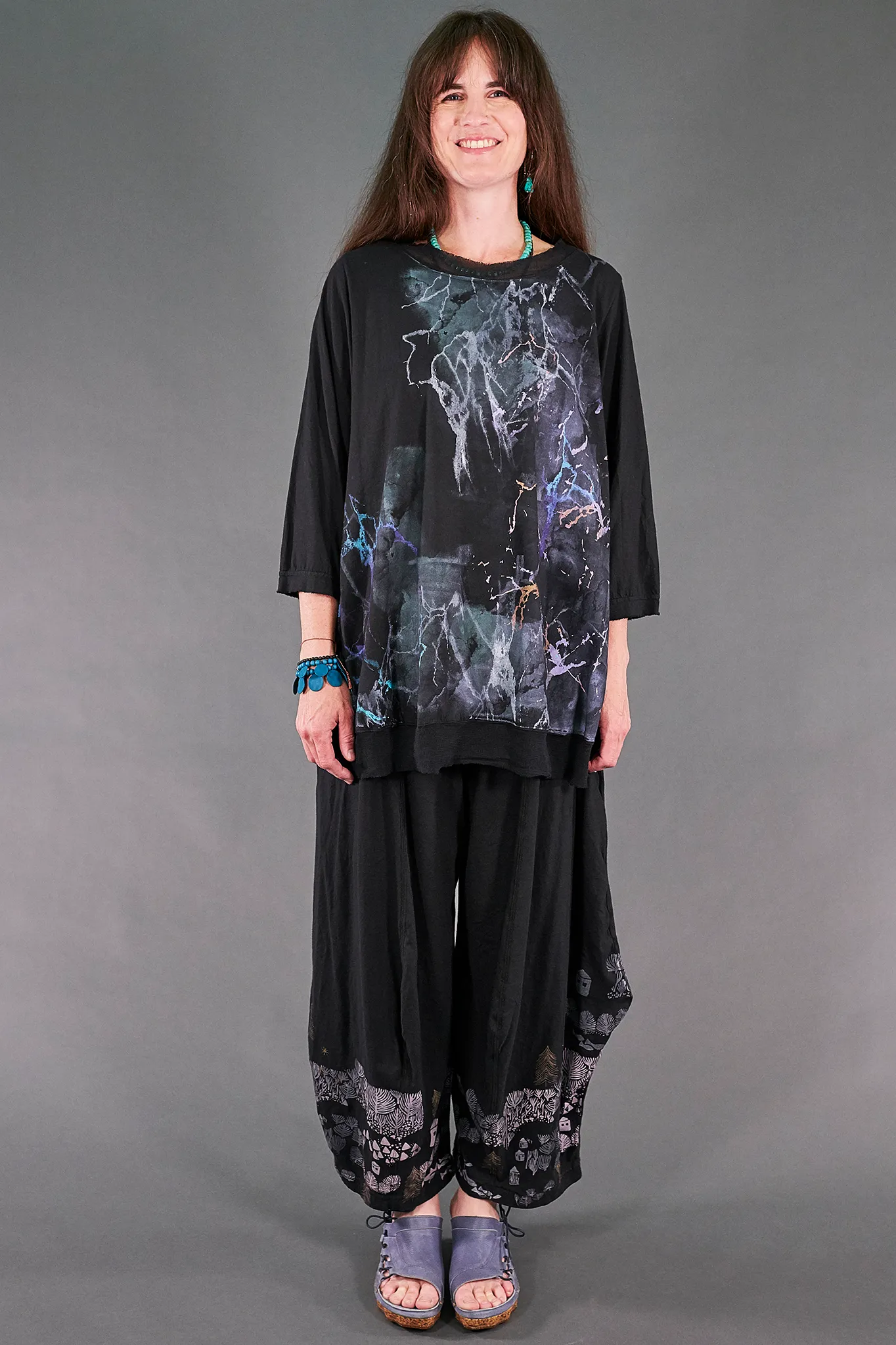 3187-2 Boheme Pant Magpie Black-Fairy Village