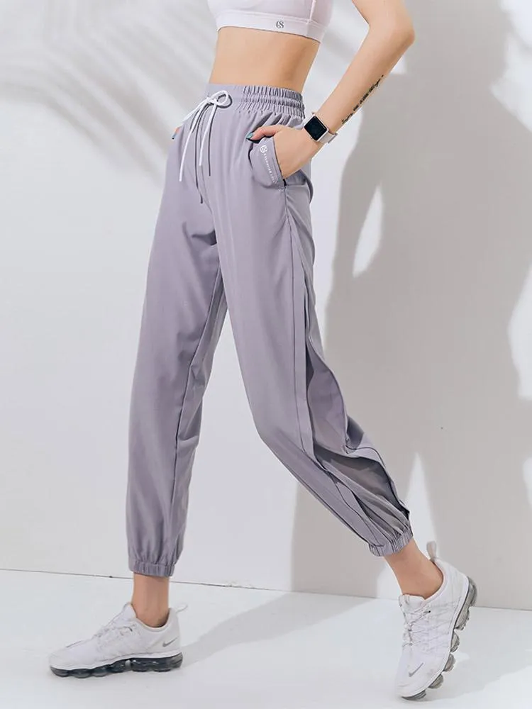 メッシュ入りカジュアルロングパンツ