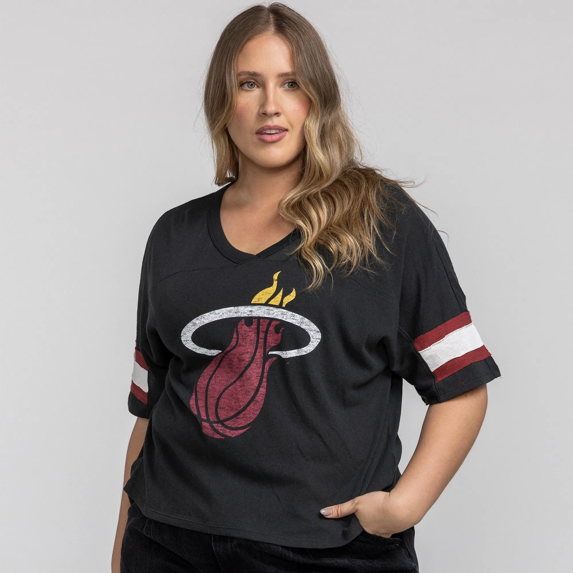 '47 Brand Miami HEAT Scout  Women's Crop Tee