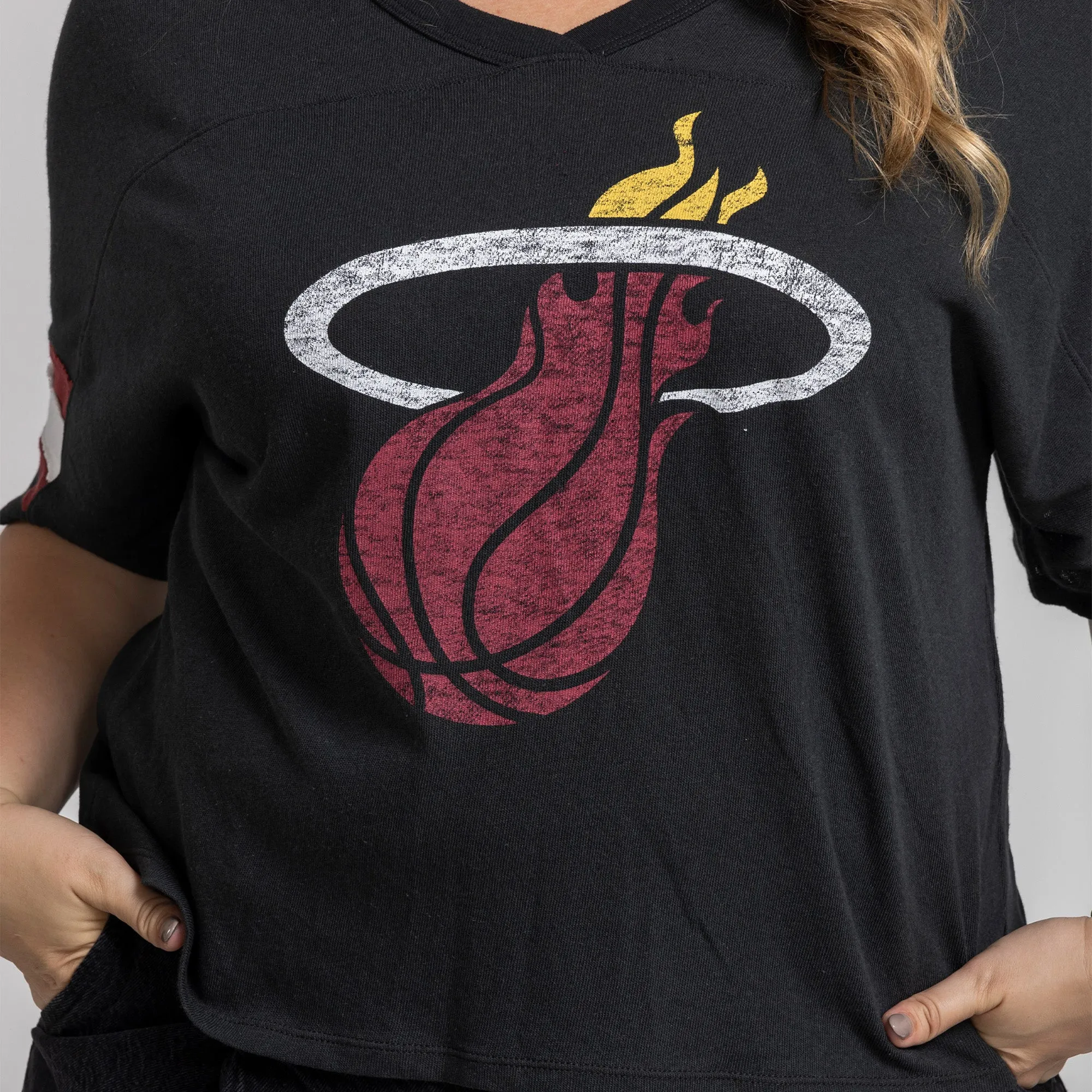 '47 Brand Miami HEAT Scout  Women's Crop Tee