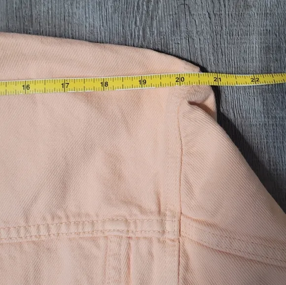 7 for All Mankind Cropped Trucker Denim Jacket Women's XL