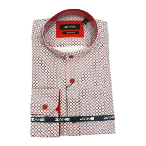 880576 Band Collar Blue & Red