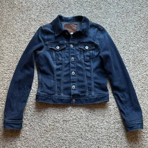 Adriano Goldschmied AG Dark Wash Robyn Denim Trucker Jacket Made in USA Sz S
