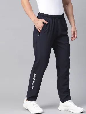 Alcis Men Navy Blue Solid Track Pants
