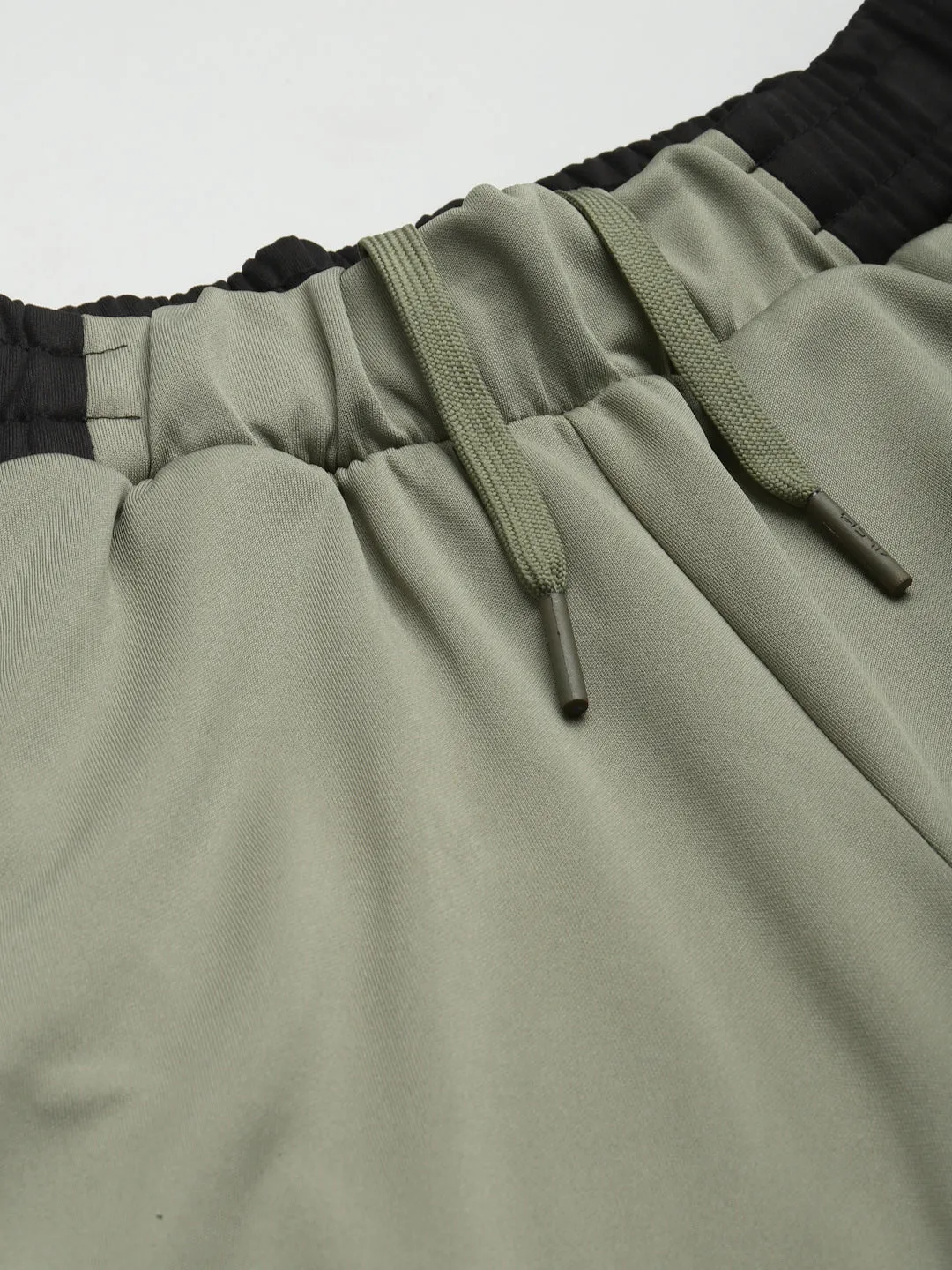 Alcis Women Olive Green Solid Slim Fit Track Pants