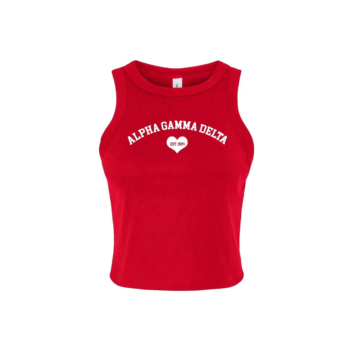 Alpha Gamma Delta Cropped Tank Top
