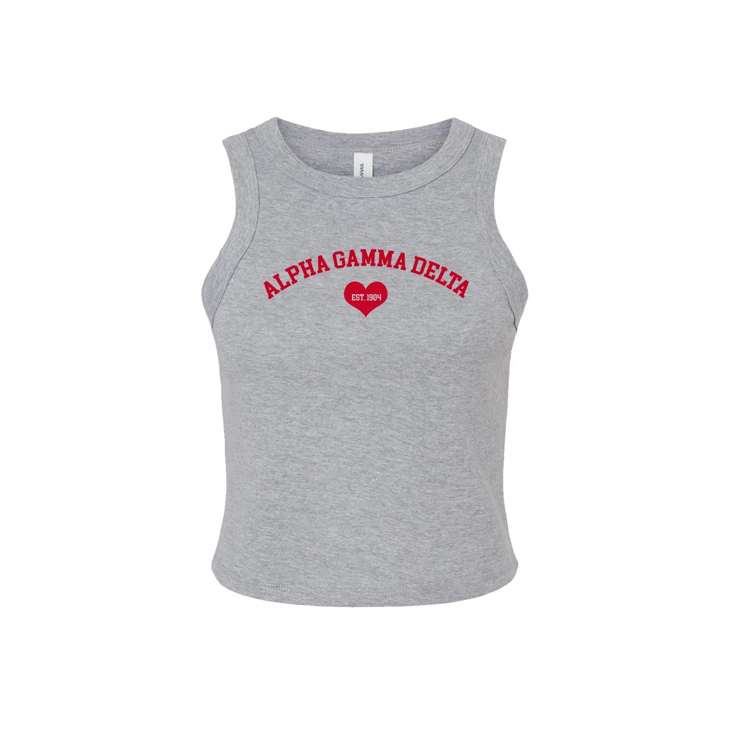 Alpha Gamma Delta Cropped Tank Top