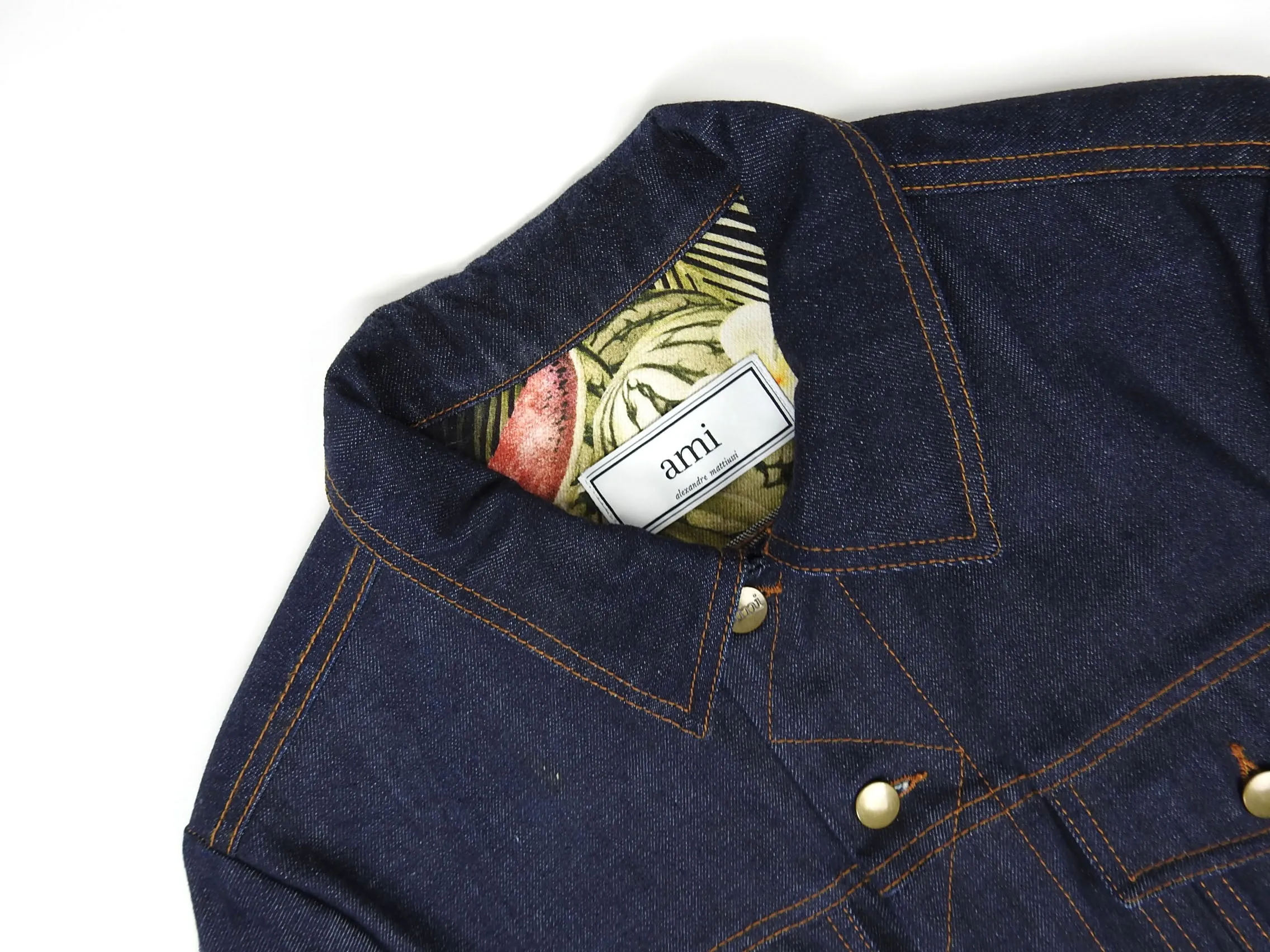 AMI Denim Jacket Navy Small