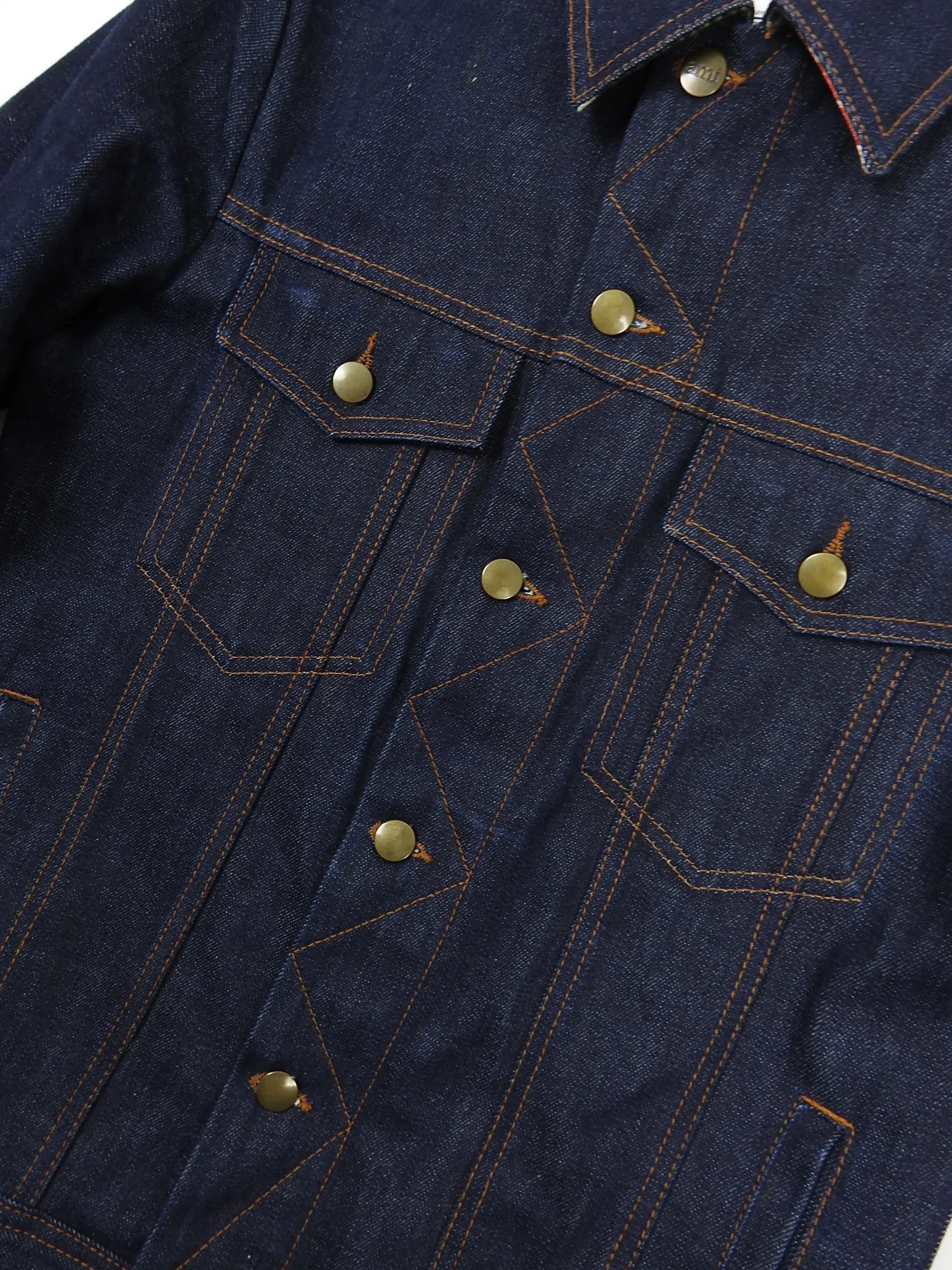 AMI Denim Jacket Navy Small