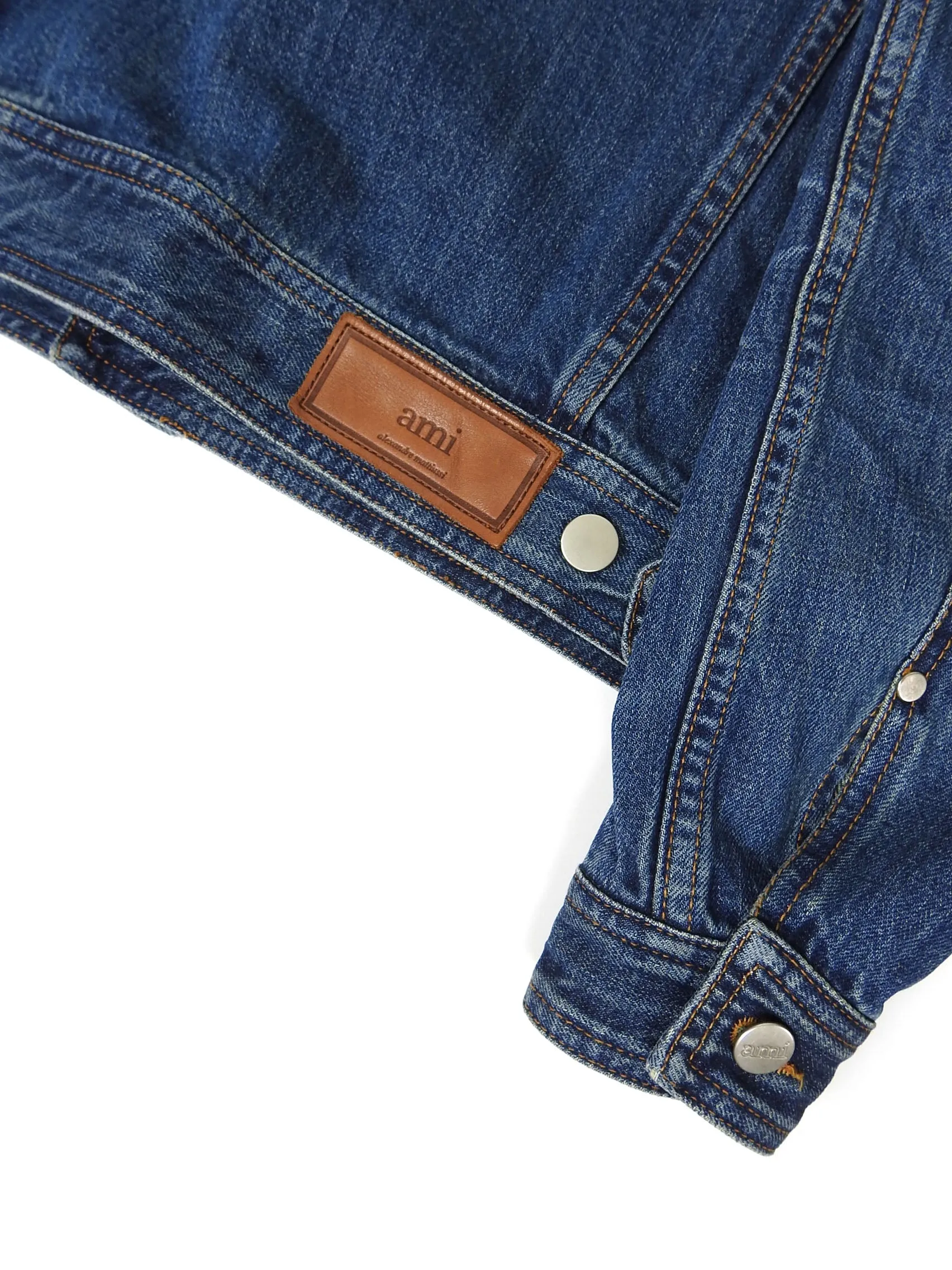 AMI Paris Denim Trucker Jacket Size Medium