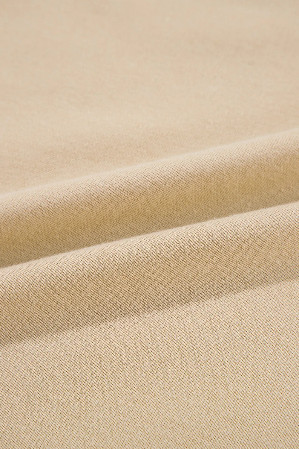 Apricot Color Block Thumbhole Sleeve Drop Shoulder Sweatshirt