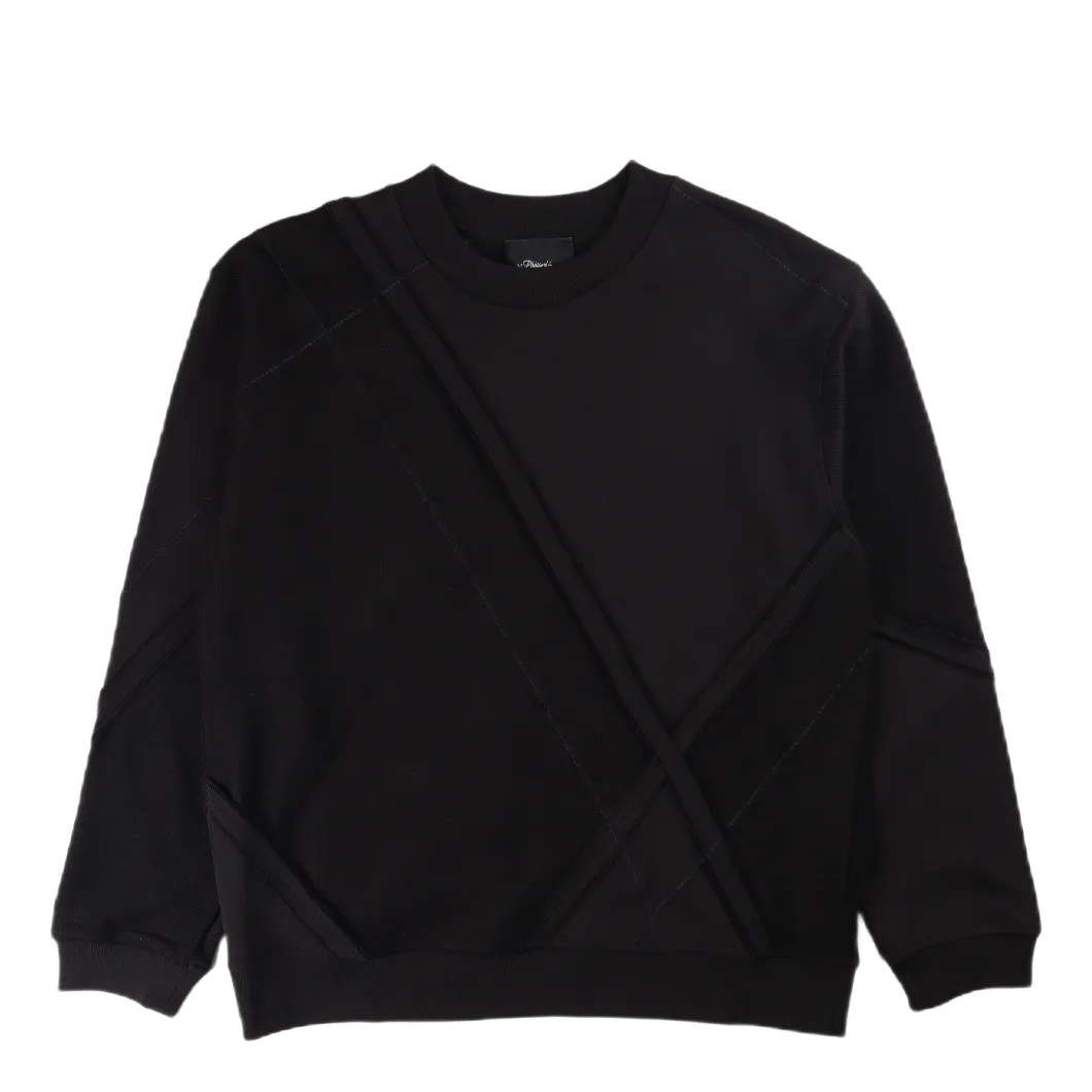 Argyle Patchwork Crew Black