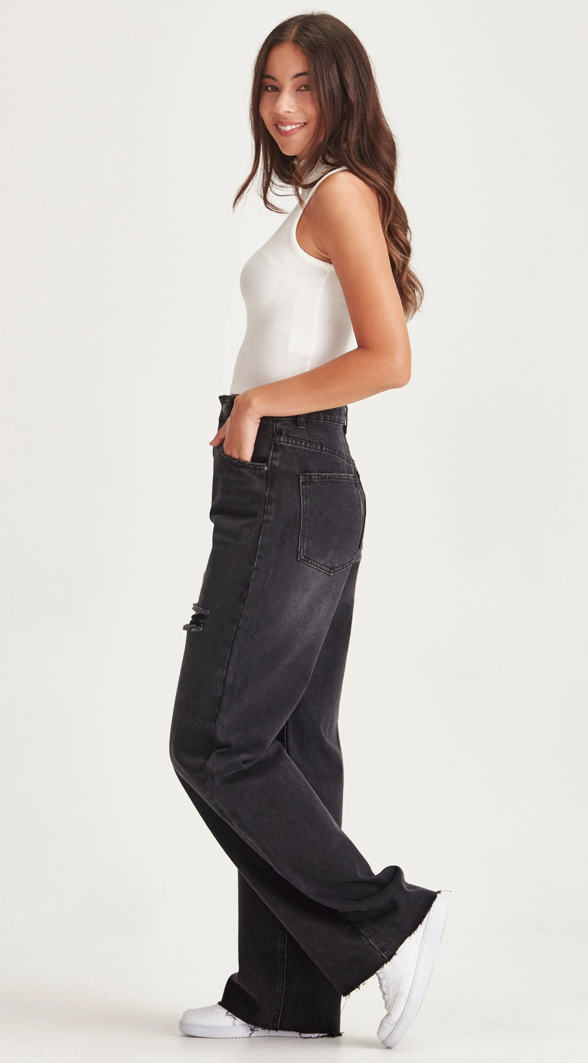 AVRIL | Jean Black Ripped