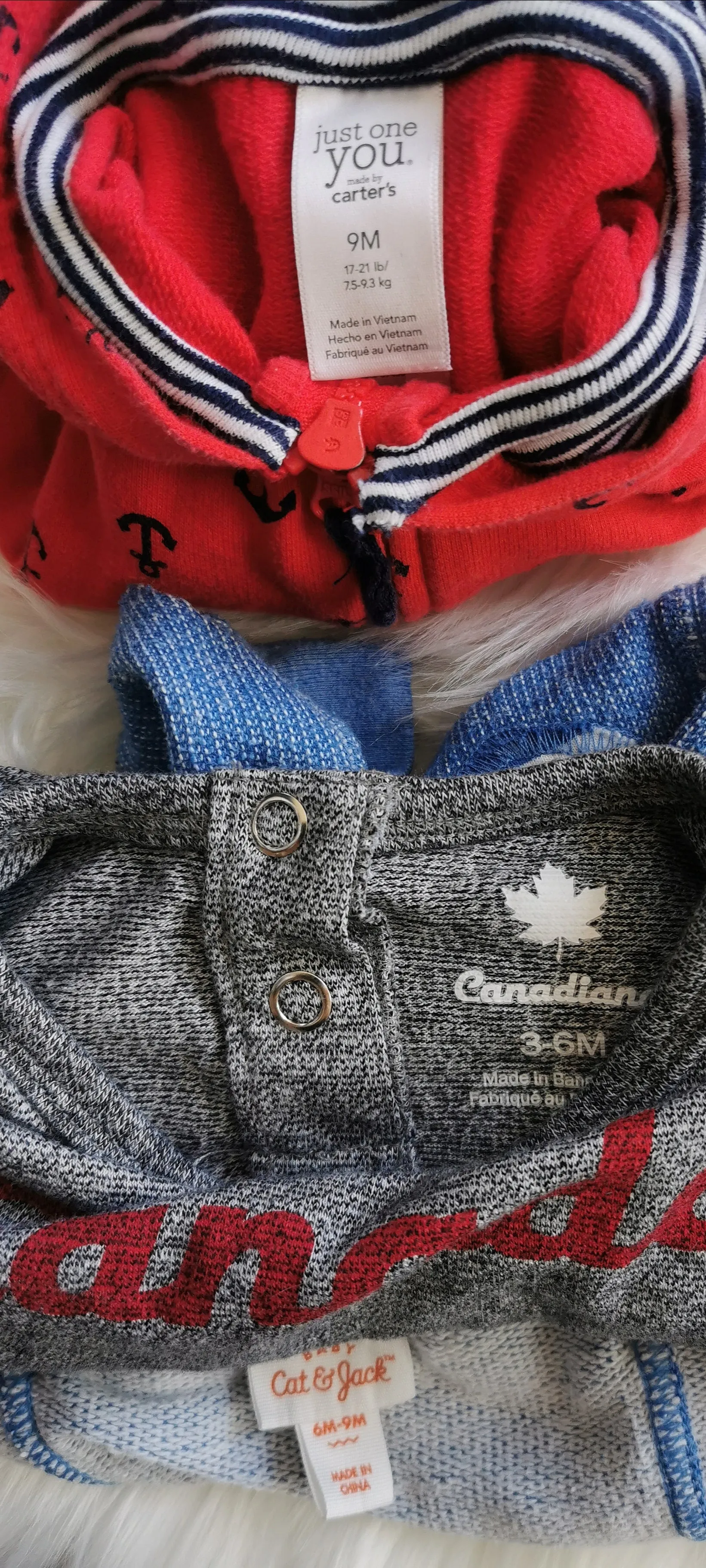 BABY BOY SIZE 3/9 MONTHS - CAT & JACK, ROOTS, CARTER'S, 3 Piece Mix N Match Fall Outfit VGUC B14