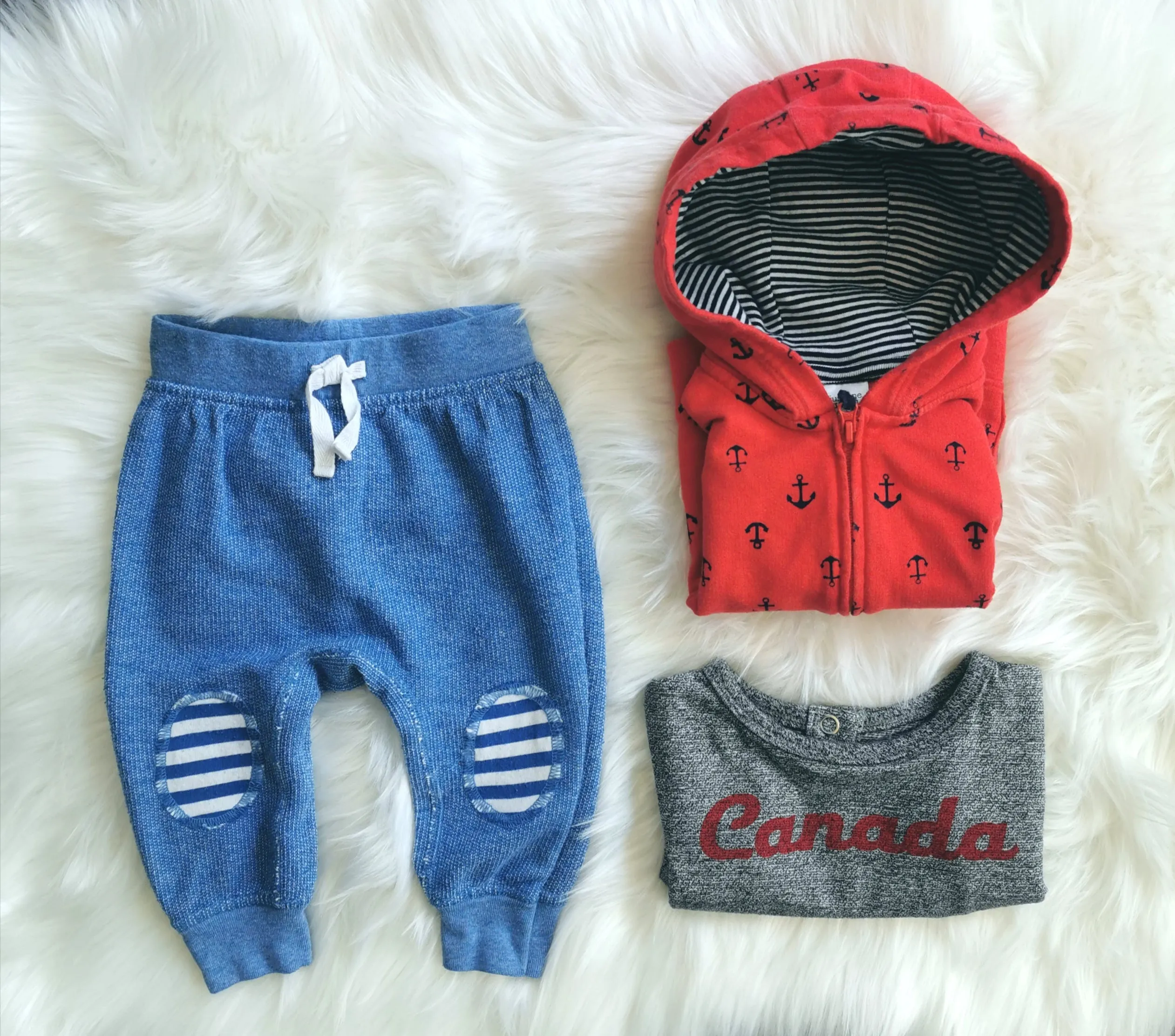 BABY BOY SIZE 3/9 MONTHS - CAT & JACK, ROOTS, CARTER'S, 3 Piece Mix N Match Fall Outfit VGUC B14