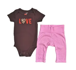 BABY GIRL SIZE 6/9 MONTHS - 2 Piece Mix N Match Graphic Outfit EUC B25
