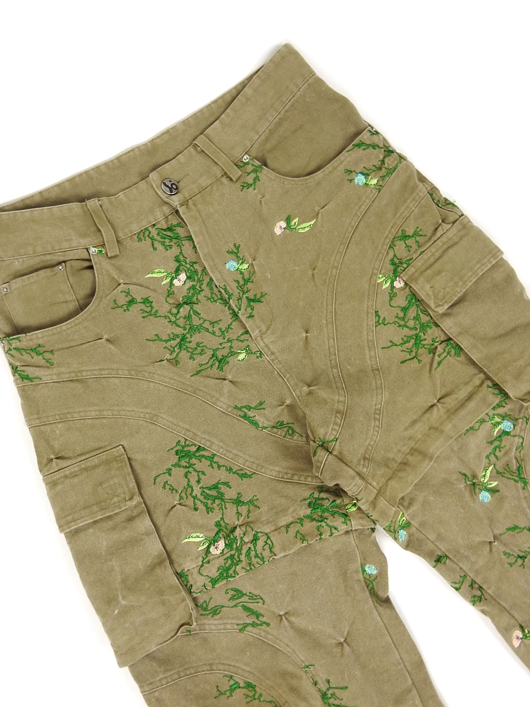 Bad Son Embroidered Cargo Pants Size Large