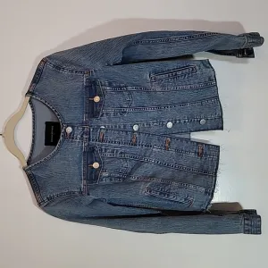 Banana Republic Raw Hem Denim Stylist Jacket Sz S