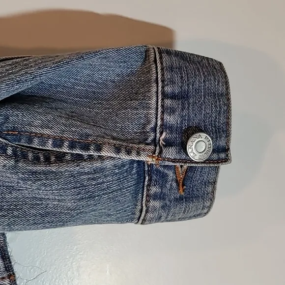 Banana Republic Raw Hem Denim Stylist Jacket Sz S