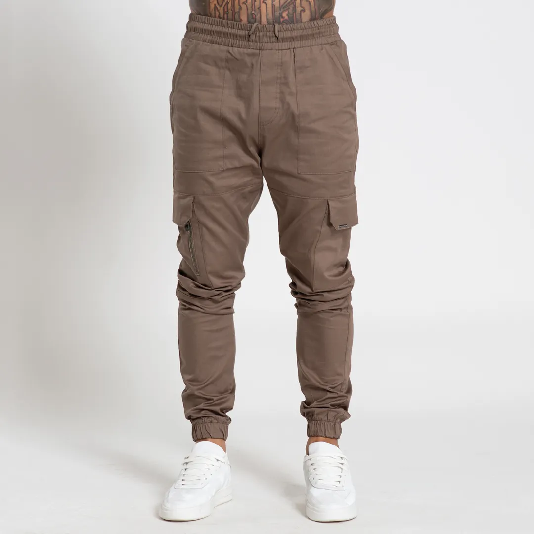 Bee Inspired Lyndon Cargo Pants Taupe