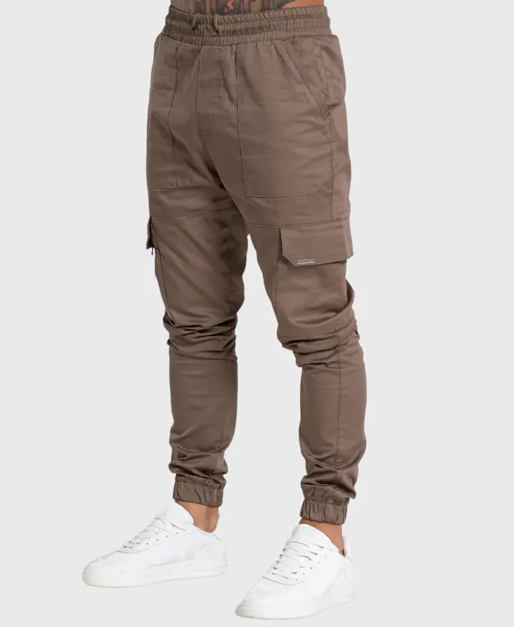 Bee Inspired Lyndon Cargo Pants Taupe