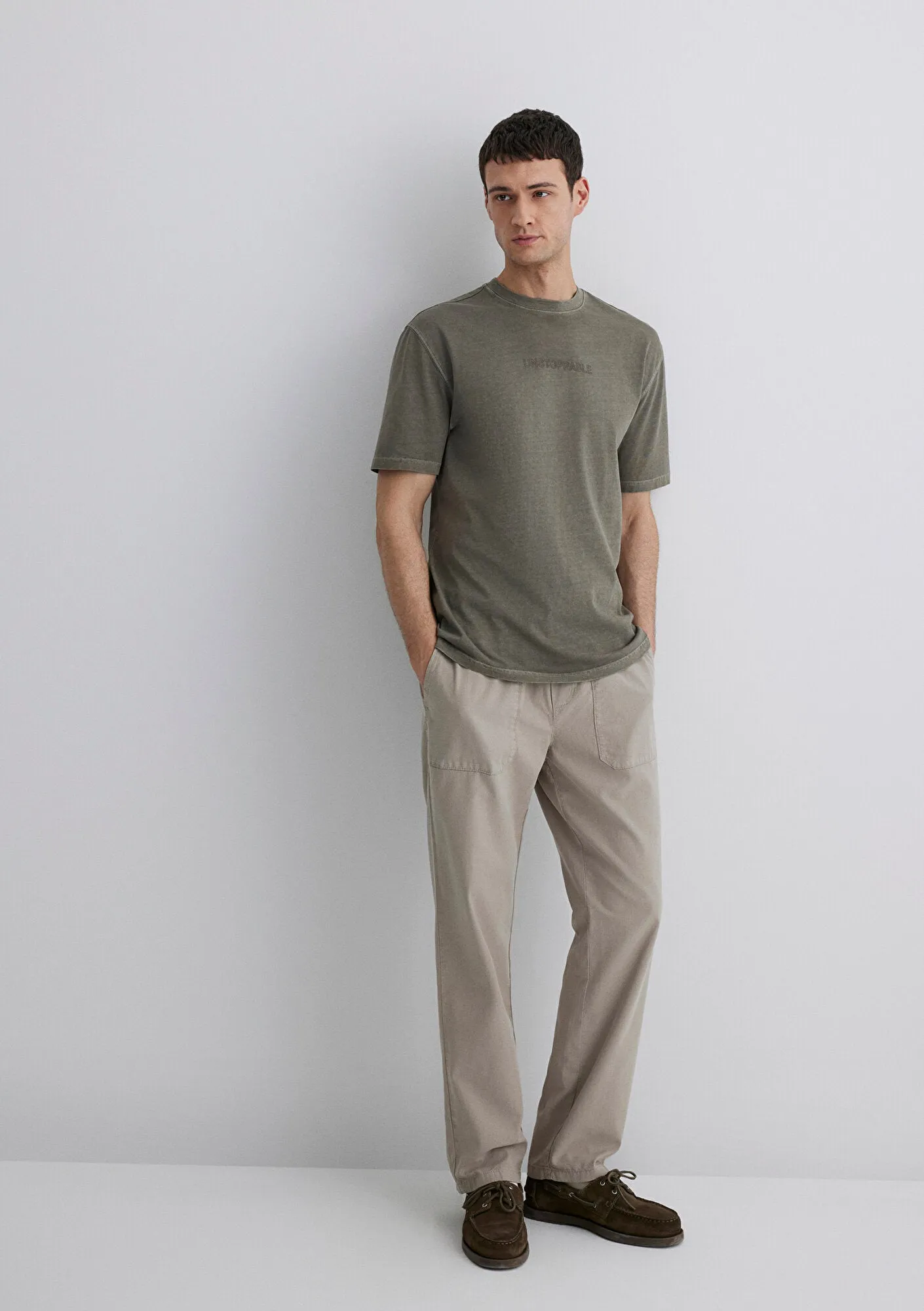 Beige Cargo Pants