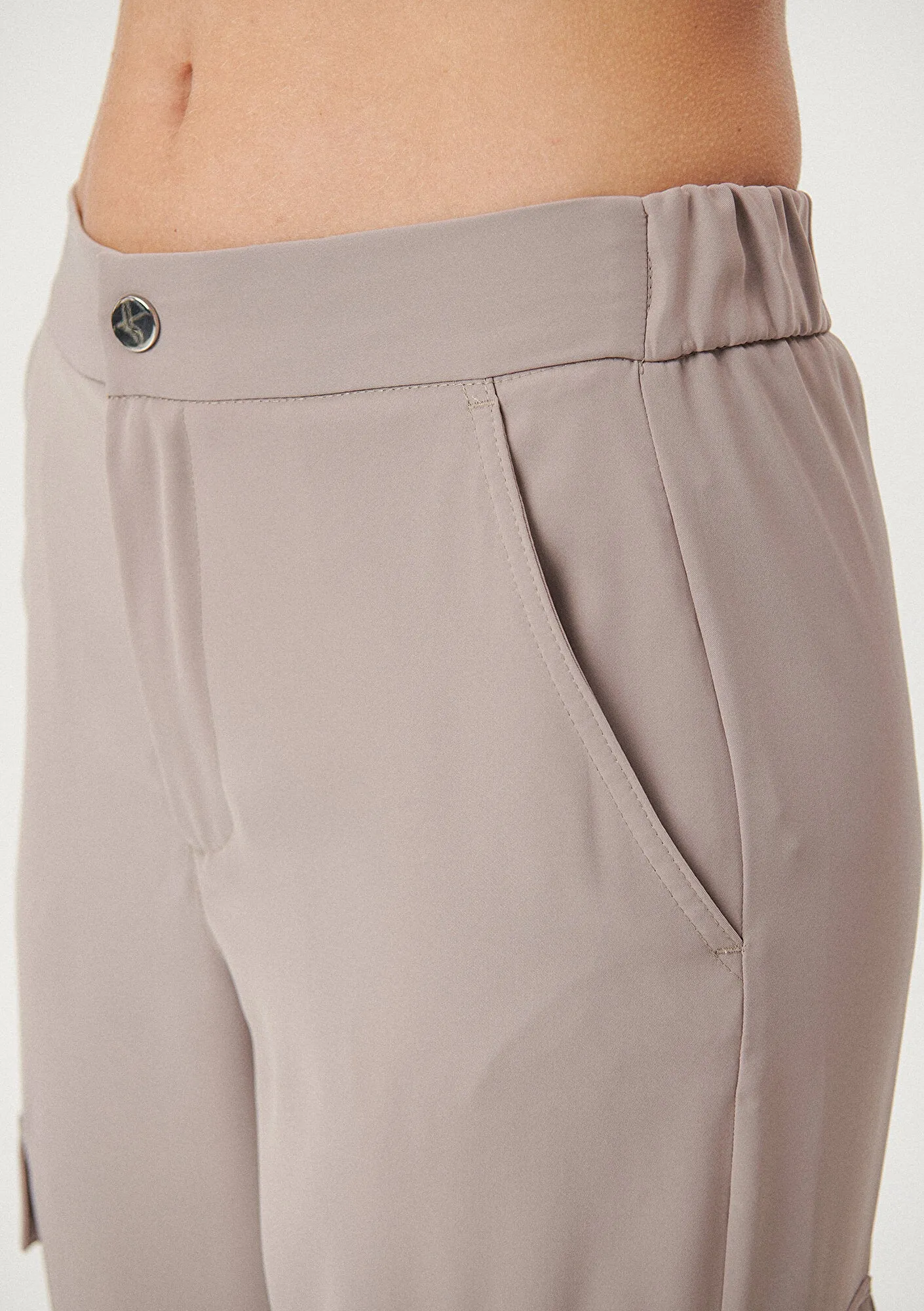 Beige Cargo Pants