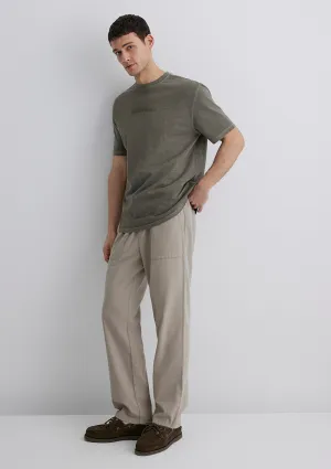 Beige Cargo Pants
