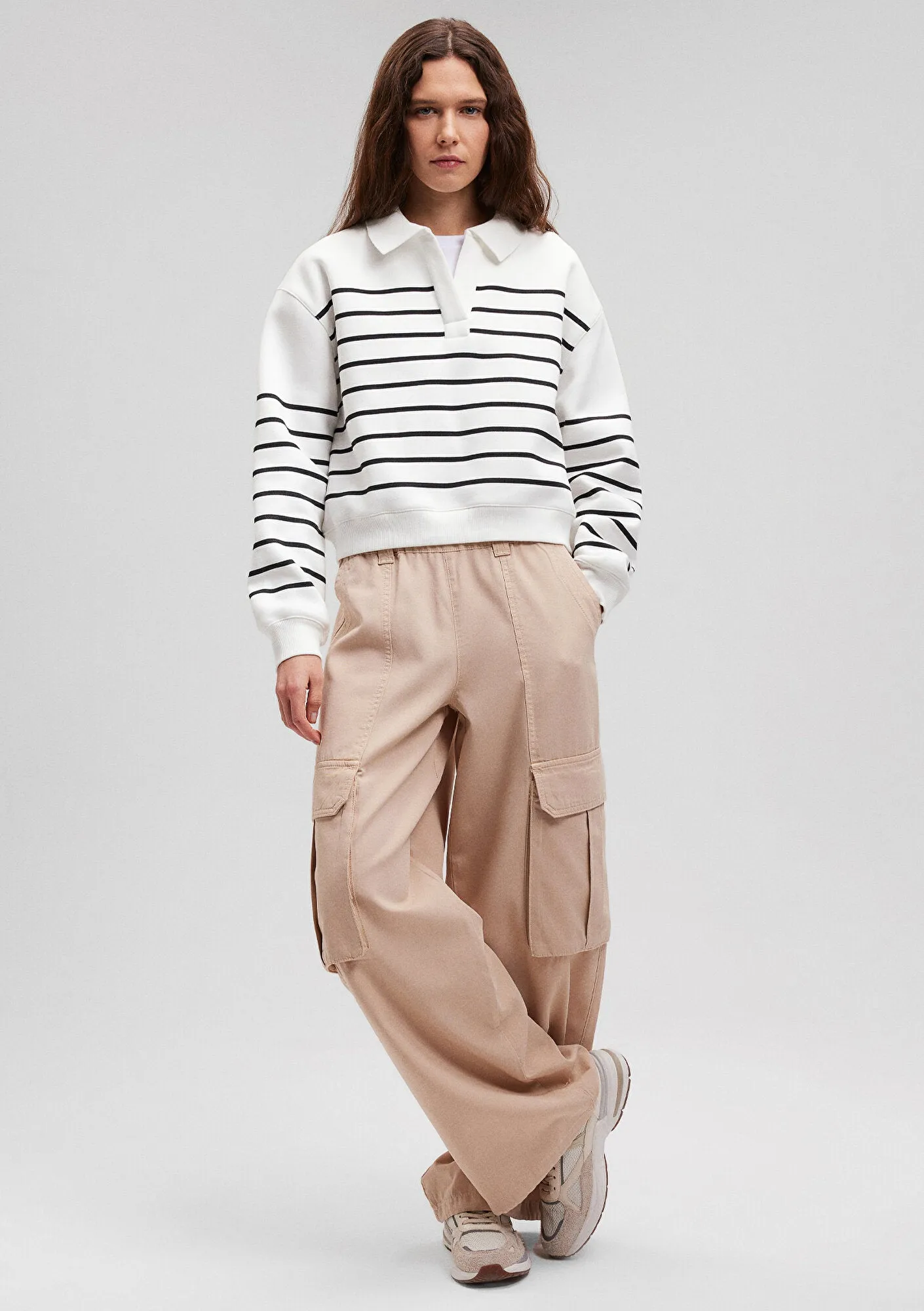 Beige Cargo Pants