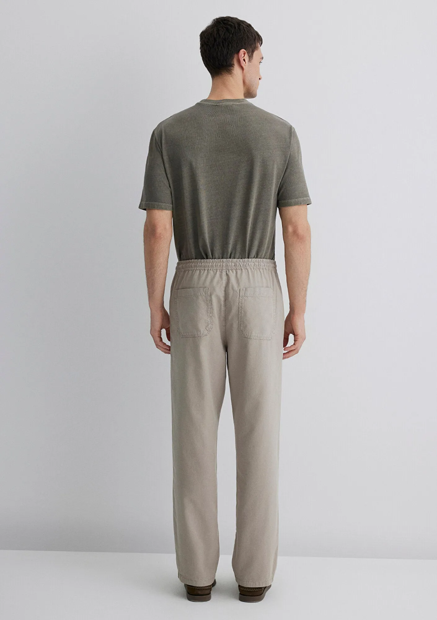 Beige Cargo Pants