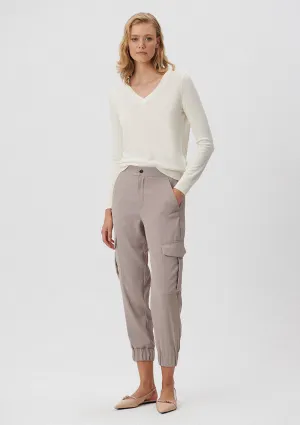 Beige Cargo Pants