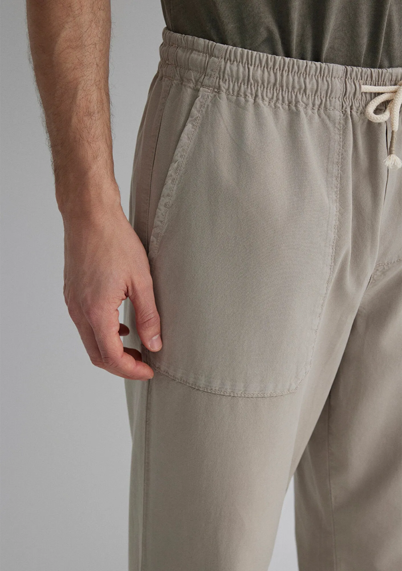Beige Cargo Pants
