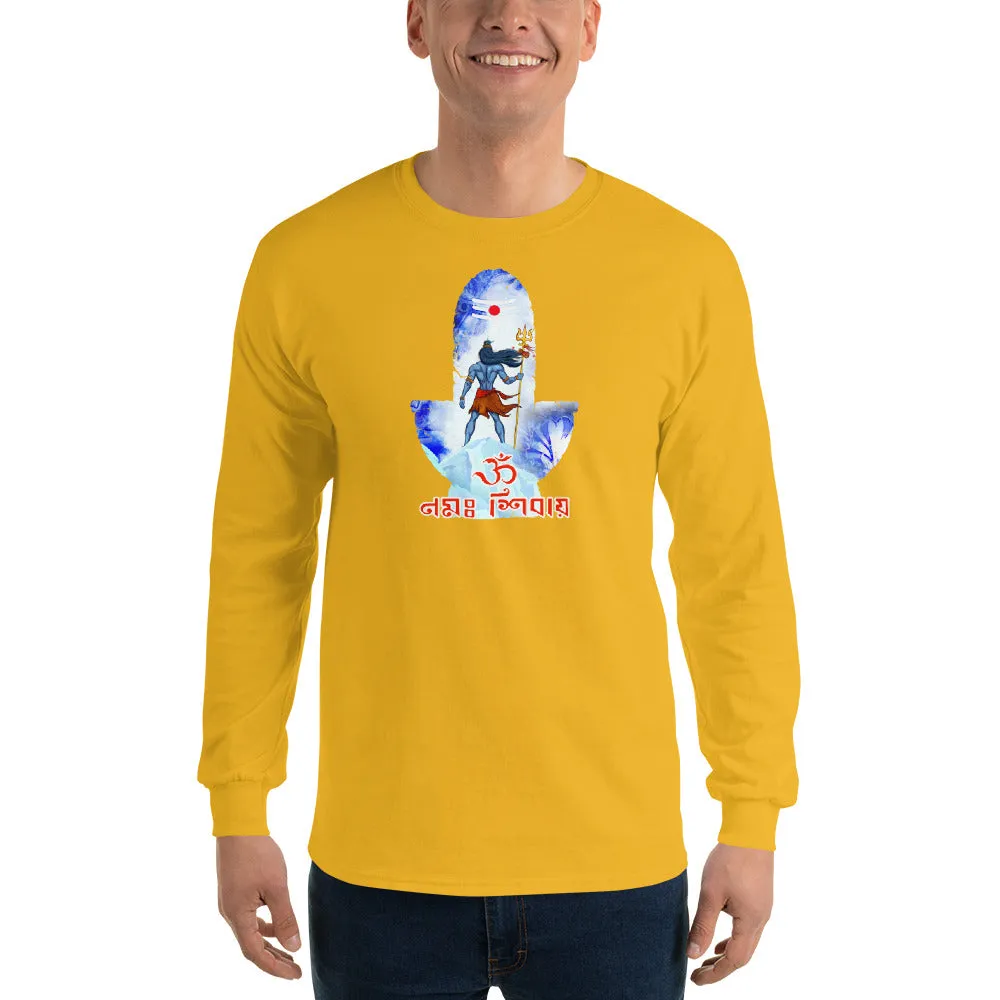 Bengali Ultra Cotton Long Sleeve T-Shirt - Om Namah Shivay-02