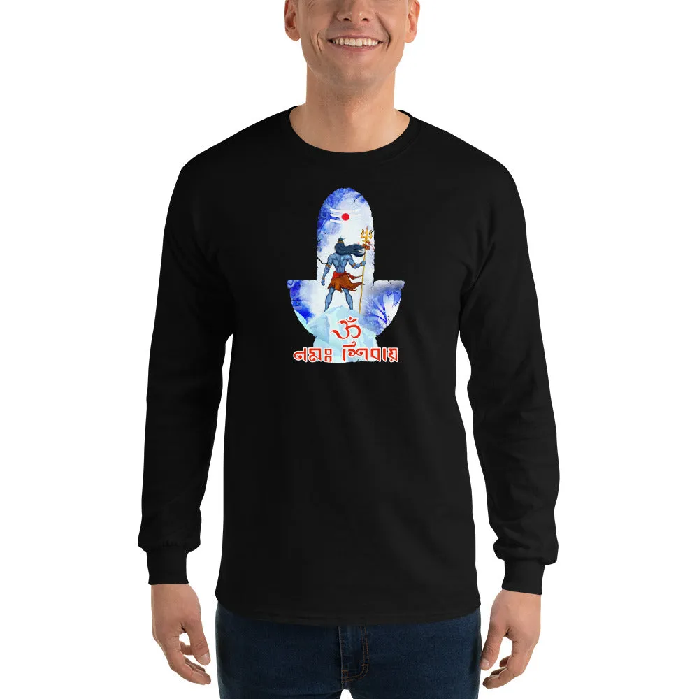 Bengali Ultra Cotton Long Sleeve T-Shirt - Om Namah Shivay-02