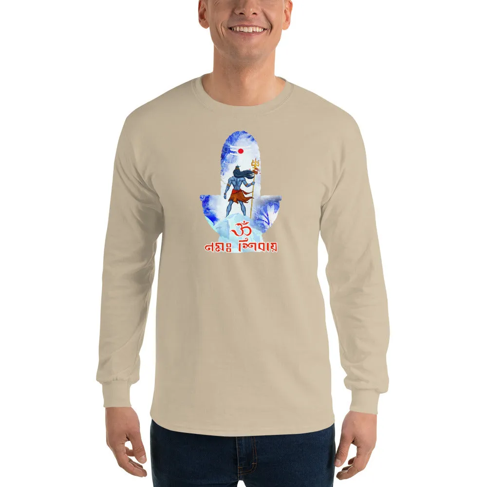 Bengali Ultra Cotton Long Sleeve T-Shirt - Om Namah Shivay-02