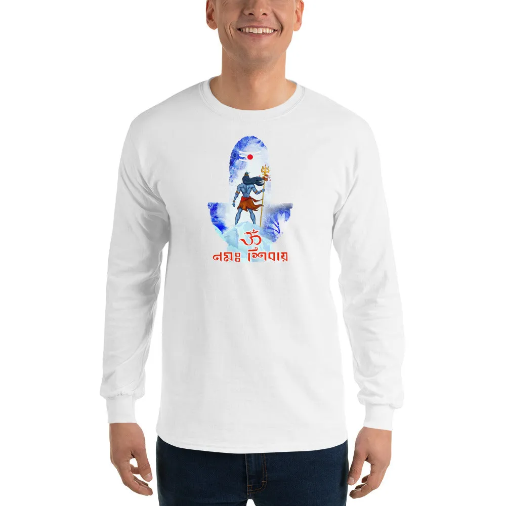 Bengali Ultra Cotton Long Sleeve T-Shirt - Om Namah Shivay-02